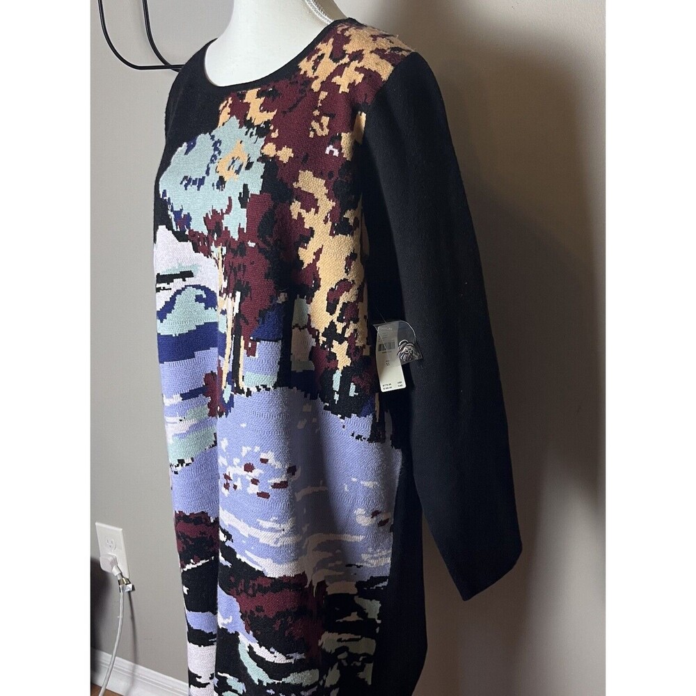 New Anthropologie Maeve Scenic Mini Sweater Dress XL X-Large NWT Retail $170 - Picture 2 of 6